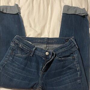 Citizens of Humanity Women's Dark Blue Ankle Jeans